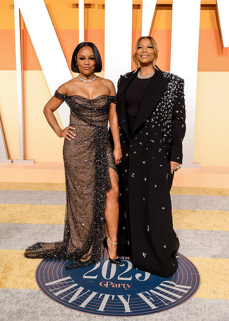 Eboni Nichols, Queen Latifah at Vanity Fair Oscar Party 2025 / id : 6954058  by Virisa Yong/BFA.com