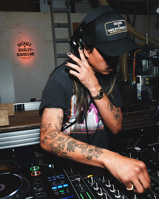 Jerrold Blackwell at Dickies x Harley-Davidson Launch Party / id